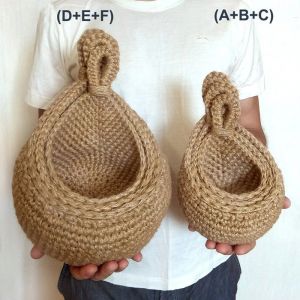                                                                                                          Home Landing Kitchen products Wall Hanging Vegetable and Fruit Basket Woven Fruit Basket For Kitchen Table Wall Hanging Storage Basket Kitchen Organizer