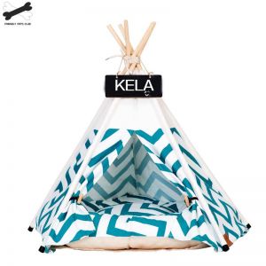                                                                                                          Home Landing Pets products Pet Tent House Cat Bed Portable Teepee With Thick Cushion And 6 Colors Available For Dog Puppy Excursion Outdoor Indoor