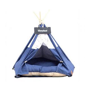                                                                                                          Home Landing Pets products Pet Tent House Cat Bed Portable Teepee With Thick Cushion And 6 Colors Available For Dog Puppy Excursion Outdoor Indoor