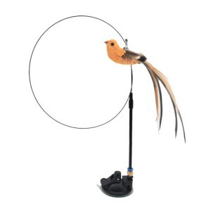                                                                                                          Home Landing Pets products Simulation Bird interactive Cat Toy Funny Feather Bird with Bell Cat Stick Toy for Kitten Playing Teaser Wand Toy Cat Supplies
