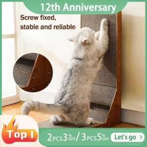                                                                                                          Home Landing Pets products L-shaped Cat Scratcher Board Detachable Cat Scraper Scratching Post for Cats Grinding Claw Climbing Toy Pet Furniture Supplies