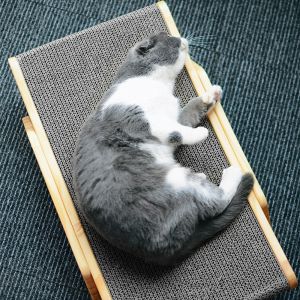                                                                                                          Home Landing Pets products Wooden Cat Scratcher Scraper Detachable Lounge Bed 3 In 1 Scratching Post For Cats Training Grinding Claw Toys Cat Scratch Board