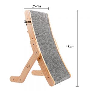                                                                                                          Home Landing Pets products Wooden Cat Scratcher Scraper Detachable Lounge Bed 3 In 1 Scratching Post For Cats Training Grinding Claw Toys Cat Scratch Board