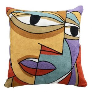                                                                                                          Home Landing Bedding, Sheets & Pillows Topfinel Embroidery Cushions Covers Picasso Pillowcase Decorative Throw Pillows Covers For Sofa Car Bed Pillowcase 45x45cm