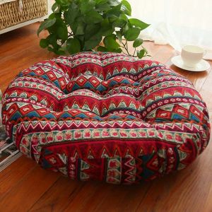                                                                                                          Home Landing Bedding, Sheets & Pillows Japan Futon Cushions Cotton Linen Sofa Throw Pillow 52cm Thicker Round Tatami Floor Mat Meditation Balcony Window Chair Cushion