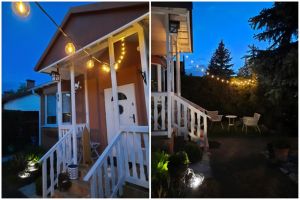                                                                                                          Home Landing Home lighting & LED Solar Light Garland Led Solar Lamp G40 Outdoor Lighting For Garden Decoration Christmas Garland String Bulb Camping Lighting