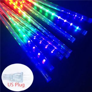                                                                                                          Home Landing Home lighting & LED 8 Tubes Meteor Shower Rain Led String Lights Street Garlands Christmas Tree Decorations for Outdoor New Year Fairy Garden Lights