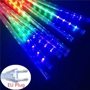                                                                                                          Home Landing Home lighting & LED 8 Tubes Meteor Shower Rain Led String Lights Street Garlands Christmas Tree Decorations for Outdoor New Year Fairy Garden Lights