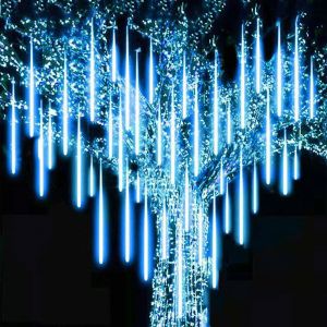                                                                                                          Home Landing Home lighting & LED 8 Tubes Meteor Shower Rain Led String Lights Street Garlands Christmas Tree Decorations for Outdoor New Year Fairy Garden Lights