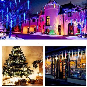                                                                                                          Home Landing Home lighting & LED 8 Tubes Meteor Shower Rain Led String Lights Street Garlands Christmas Tree Decorations for Outdoor New Year Fairy Garden Lights