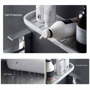                                                                                                          Home Landing Shower & Bath products Punch-Free Bathroom Organizer Shelf Shampoo Shower Storage Rack Bath kitchen Towel Holder Household Items Bathroom Accessories