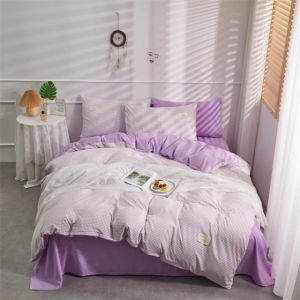                                                                                                          Home Landing Bedding, Sheets & Pillows 100% Cotton Green Plaid Duvet Cover 220x240 Fitted Sheet 4pcs Bedding Set Soft Quilt Cover Bedsheet Bedclothes Queen King Size