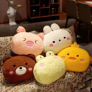                                                                                                          Home Landing Bedding, Sheets & Pillows 35cm kawaii Animal Teddy Bear Rabbit Frog Tiger Pig Plush Toys Cartoon Stuffed Soft Pillow Back Sofa Cushion for Girls Kids