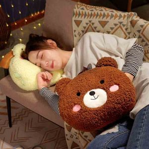                                                                                                          Home Landing Bedding, Sheets & Pillows 35cm kawaii Animal Teddy Bear Rabbit Frog Tiger Pig Plush Toys Cartoon Stuffed Soft Pillow Back Sofa Cushion for Girls Kids
