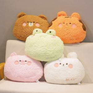                                                                                                          Home Landing Bedding, Sheets & Pillows 35cm kawaii Animal Teddy Bear Rabbit Frog Tiger Pig Plush Toys Cartoon Stuffed Soft Pillow Back Sofa Cushion for Girls Kids