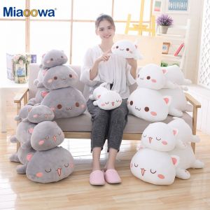                                                                                                          Home Landing Bedding, Sheets & Pillows 1pc 35/50/65cm Kawaii Lying Cat Plush Toys Stuffed Cute Cat Doll Lovely Animal Pillow Soft Cartoon Cushion Kid Christmas Gift