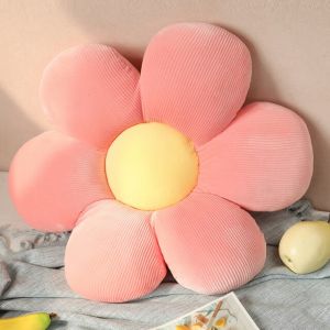                                                                                                          Home Landing Bedding, Sheets & Pillows Stuffed Six Petal Flower Cushion Girly Room Decor Sunflower Pillow Bay Window Pink Flower Setting for Kids Bedroom Seat Pillow
