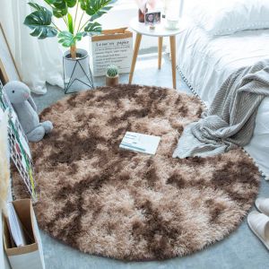                                                                                                          Home Landing Tablecloths & Rugs Bubble Kiss Round Fluffy Rugs Carpets For Living Room Plush Rug Bedroom Fur Long Pile Carpet Floor Mat Soft Shaggy Rugs Home Mat