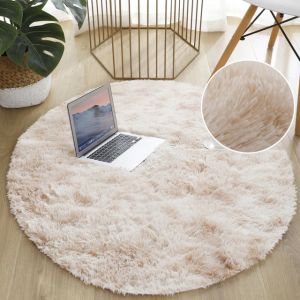                                                                                                          Home Landing Tablecloths & Rugs Bubble Kiss Round Fluffy Rugs Carpets For Living Room Plush Rug Bedroom Fur Long Pile Carpet Floor Mat Soft Shaggy Rugs Home Mat