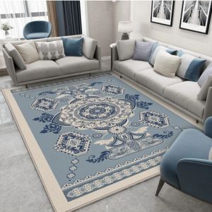                                                                                                          Home Landing Tablecloths & Rugs European Modern Mat Retro Velvet Rug For The Living Room Bedroom Decor Mandala Carpet Home Illustration Kitchen Bath Tapis