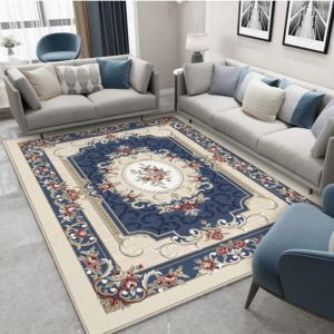                                                                                                          Home Landing Tablecloths & Rugs European Modern Mat Retro Velvet Rug For The Living Room Bedroom Decor Mandala Carpet Home Illustration Kitchen Bath Tapis