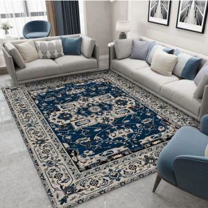                                                                                                          Home Landing Tablecloths & Rugs European Modern Mat Retro Velvet Rug For The Living Room Bedroom Decor Mandala Carpet Home Illustration Kitchen Bath Tapis