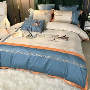                                                                                                          Home Landing Bedding, Sheets & Pillows Luxury 100% Egyptian Cotton Royal Bedding Set Europe Chic Embroidery Duvet Cover Bed Sheet Set Queen King Quilt Cover PillowCase