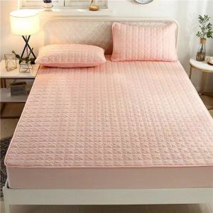                                                                                                          Home Landing Bedding, Sheets & Pillows Cotton Thicken Quilted Mattress Cover Anti-bacterial Mattress Protector Topper Pad Soft Fitted Sheet Not Including Pillowcase
