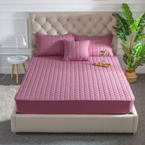                                                                                                          Home Landing Bedding, Sheets & Pillows Cotton Thicken Quilted Mattress Cover Anti-bacterial Mattress Protector Topper Pad Soft Fitted Sheet Not Including Pillowcase
