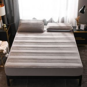                                                                                                          Home Landing Bedding, Sheets & Pillows Cotton Thicken Quilted Mattress Cover Anti-bacterial Mattress Protector Topper Pad Soft Fitted Sheet Not Including Pillowcase