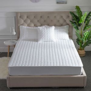                                                                                                          Home Landing Bedding, Sheets & Pillows Cotton Thicken Quilted Mattress Cover Anti-bacterial Mattress Protector Topper Pad Soft Fitted Sheet Not Including Pillowcase
