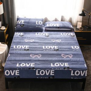                                                                                                          Home Landing Bedding, Sheets & Pillows Cotton Thicken Quilted Mattress Cover Anti-bacterial Mattress Protector Topper Pad Soft Fitted Sheet Not Including Pillowcase