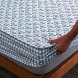                                                                                                          Home Landing Bedding, Sheets & Pillows Cotton Thicken Quilted Mattress Cover Anti-bacterial Mattress Protector Topper Pad Soft Fitted Sheet Not Including Pillowcase