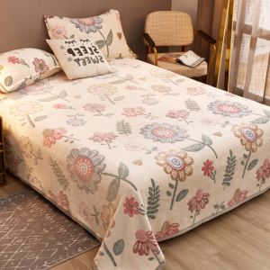                                                                                                          Home Landing Bedding, Sheets & Pillows Velvet Bed Sheet Cartoon Bear Thickened Winter Warm Blanket Version Bed Cover Queen King Bedspread Home Decor Coverlid 1.8/2m