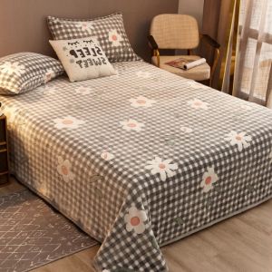                                                                                                          Home Landing Bedding, Sheets & Pillows Velvet Bed Sheet Cartoon Bear Thickened Winter Warm Blanket Version Bed Cover Queen King Bedspread Home Decor Coverlid 1.8/2m