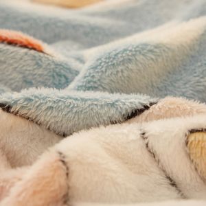                                                                                                          Home Landing Bedding, Sheets & Pillows Velvet Bed Sheet Cartoon Bear Thickened Winter Warm Blanket Version Bed Cover Queen King Bedspread Home Decor Coverlid 1.8/2m