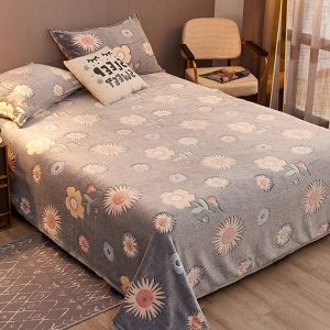                                                                                                          Home Landing Bedding, Sheets & Pillows Velvet Bed Sheet Cartoon Bear Thickened Winter Warm Blanket Version Bed Cover Queen King Bedspread Home Decor Coverlid 1.8/2m