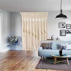 Macrame Curtain Bohemian Hand-woven Wall Hanging Tapestry Window Door Curtain Tapestry Bohe Home Decoration
