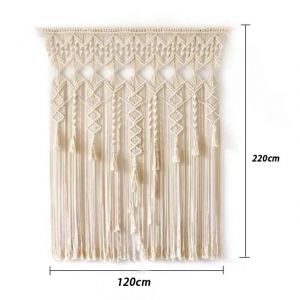                                                                                                          Home Landing Curtains Macrame Curtain Bohemian Hand-woven Wall Hanging Tapestry Window Door Curtain Tapestry Bohe Home Decoration
