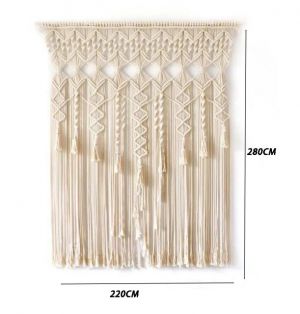                                                                                                          Home Landing Curtains Macrame Curtain Bohemian Hand-woven Wall Hanging Tapestry Window Door Curtain Tapestry Bohe Home Decoration
