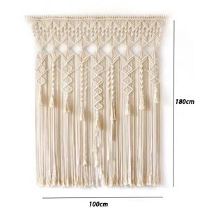                                                                                                          Home Landing Curtains Macrame Curtain Bohemian Hand-woven Wall Hanging Tapestry Window Door Curtain Tapestry Bohe Home Decoration