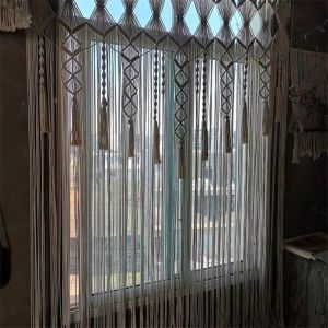                                                                                                          Home Landing Curtains Macrame Curtain Bohemian Hand-woven Wall Hanging Tapestry Window Door Curtain Tapestry Bohe Home Decoration
