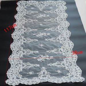                                                                                                          Home Landing Tablecloths & Rugs Luxury Beaded Lace Tablecloth Handmade Sheet Doilies Alencon Lace Mat Top Cover