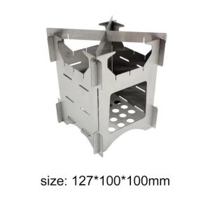                                                                                                          Home Landing Kitchen products Mini Outdoor Firewood Stove Portable Camping Picnic BBQ Travel Folding Stainless Steel Wood Stove Charcoal Cooking Grill