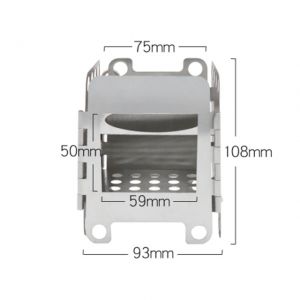                                                                                                          Home Landing Kitchen products Mini Outdoor Firewood Stove Portable Camping Picnic BBQ Travel Folding Stainless Steel Wood Stove Charcoal Cooking Grill