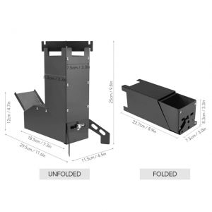                                                                                                          Home Landing Kitchen products Mini Outdoor Firewood Stove Portable Camping Picnic BBQ Travel Folding Stainless Steel Wood Stove Charcoal Cooking Grill