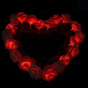                                                                                                          Home Landing Home lighting & LED 3m LED Rose String Lights for Valentine's Day Wedding Girl Heart Room Garden Decoration Night Light Christmas Fairy Lights Decor