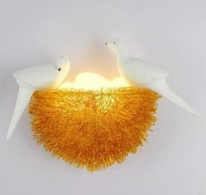                                                                                                          Home Landing Home lighting & LED Bird Nest LED Wall Lamp Children Bedroom Study Room Restaurant Decoration Novelty Wall Light With 3D Birds Art Lamp