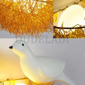                                                                                                          Home Landing Home lighting & LED Bird Nest LED Wall Lamp Children Bedroom Study Room Restaurant Decoration Novelty Wall Light With 3D Birds Art Lamp
