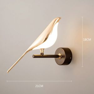                                                                                                          Home Landing Home lighting & LED Modern Simplicity LED wall lamp Magpie bird model Light sconce light indoor lighting home kitchen bedside bedroom living room